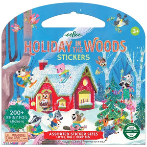 eeBoo Shiny Stickers Holiday in the Woods - Treasure Island Toys
