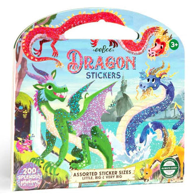 eeBoo Shiny Stickers Dragon - Treasure Island Toys