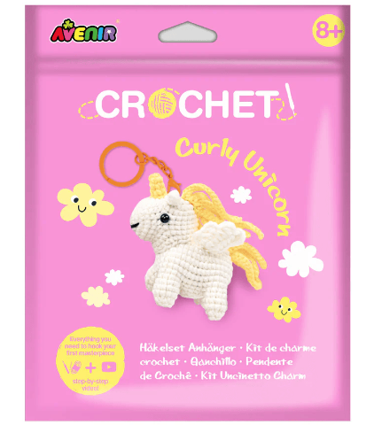 Avenir Crochet Curly Unicorn - Treasure Island Toys