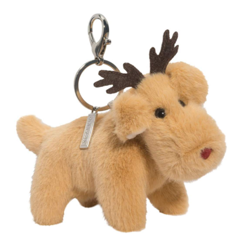 Douglas Cuddle Bag Charm Holiday Muzzle Reindeer - Treasure Island Toys