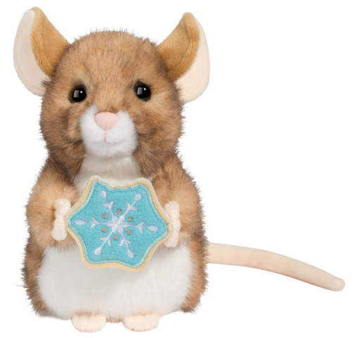Douglas Cuddle Holiday Mazel Mouse with Cookie - Treasure Island Toys