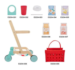 Hape Pretend Little Shopper's Cart & Basket - Treasure Island Toys
