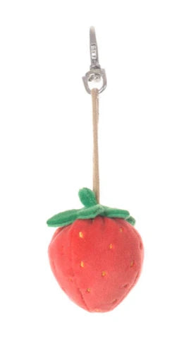 Bukowski Bears Bag Charm - Strawberry, Red - Treasure Island Toys