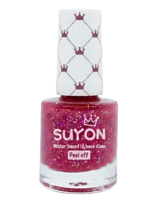 Suyon Peel-Off Nail Polish - Glitter Pink - Treasure Island Toys