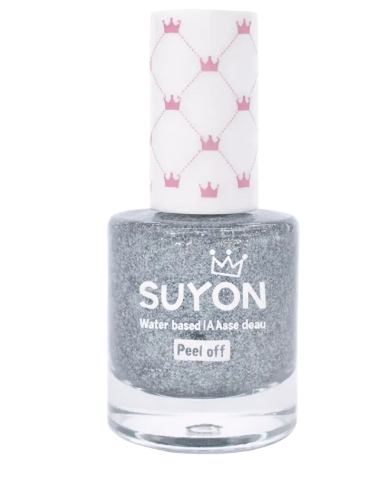 Suyon Peel-Off Nail Polish - Pearl Glitter Silver - Treasure Island Toys