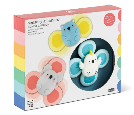 Tiger Tribe Baby Sensory Spinners Aussie Animals - Treasure Island Toys