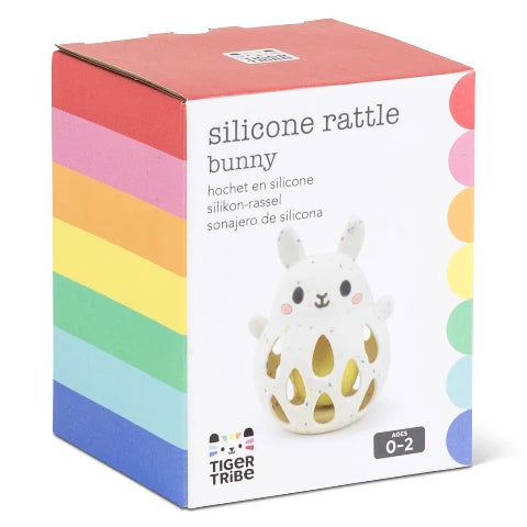 Tiger Tribe Baby Silicone Rattle Bunny