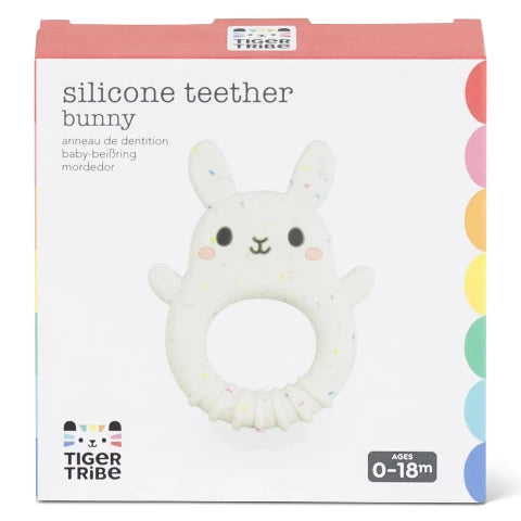 Tiger Tribe Baby Silicone Teether Bunny - Treasure Island Toys