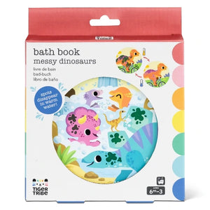 Tiger Tribe Bath Book Messy Dinosaurs - Treasure Island Toys