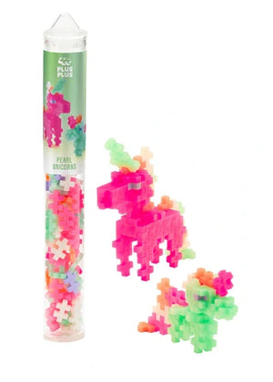 Plus-Plus Tube Pearl Unicorns