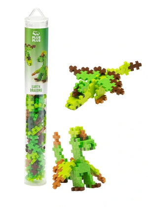 Plus-Plus Tube Earth Dragons