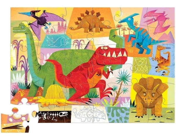 Crocodile Creek Puzzle Floor Dinosaur, 36 Piece - Treasure Island Toys