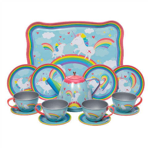 Green toys tea set blue on sale