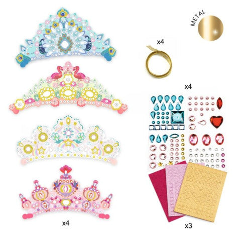 Djeco Art Kit - DIY Princess Tiara Mosaics - Treasure Island Toys