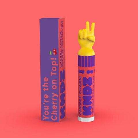 KNDZ Peace Cherry Charm Vegan Lip Balm
