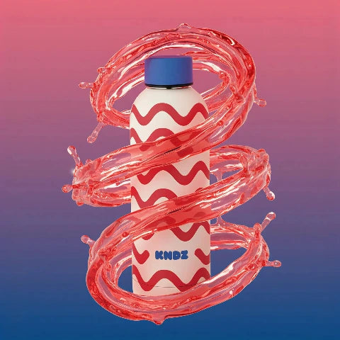 KNDZ Thermo Water Bottle Wavy Mood, 500 ml