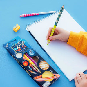 eeBoo Art - Our Planets 6 Jumbo Colour Pencils - Treasure Island Toys