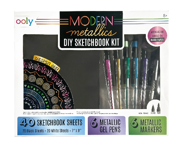 Ooly Modern Metallics: D.I.Y. Sketchbook Kit