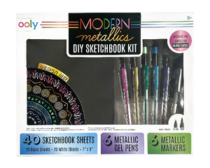 Ooly Modern Metallics: D.I.Y. Sketchbook Kit