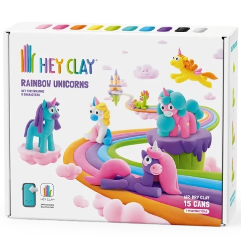 Hey Clay Rainbow Unicorns - Treasure Island Toys