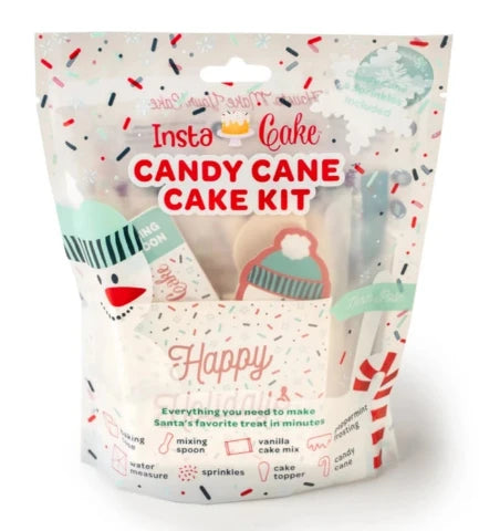 InstaCake Holiday Cake Kit, Candy Cane - Treasure Island Toys