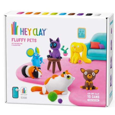 Hey Clay Fluffy Pets - Treasure Island Toys