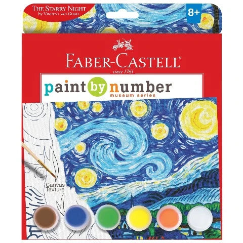Faber-Castell Red Box Paint by Number Museum Series Starry Night - Treasure Island Toys