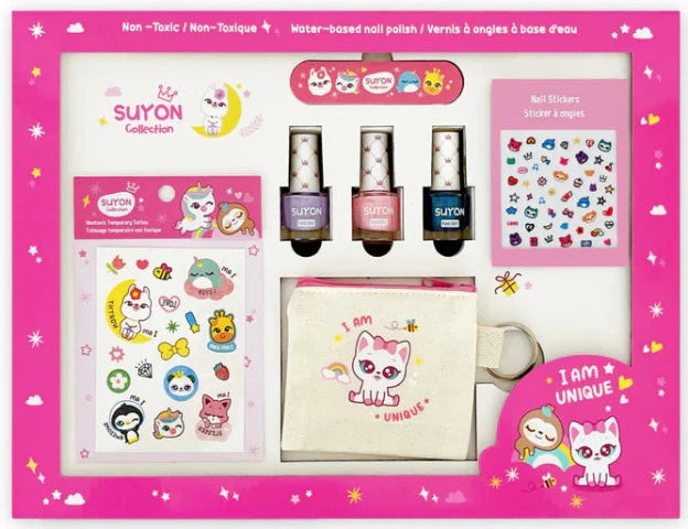 Suyon Complete Nail Kit - Pink - Treasure Island Toys