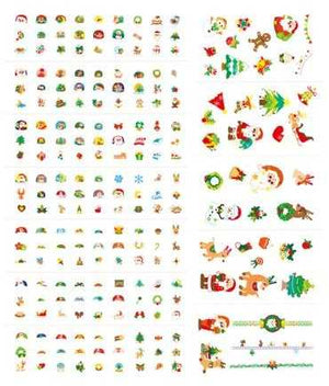 Avenir Christmas Nail Stickers and Tattoos - Treasure Island Toys