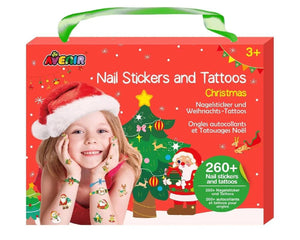 Avenir Christmas Nail Stickers and Tattoos - Treasure Island Toys