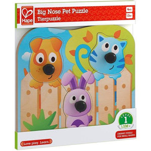 Hape Puzzle Big Nose Pets - Treasure Island Toys