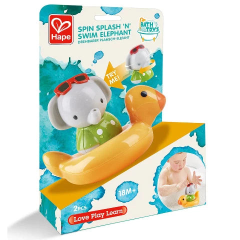 Hape Bath Spin & Splash Elephant - Treasure Island Toys