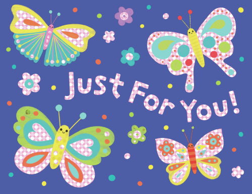 Greeting Card Enclosure - Butterflies Enclosure - Treasure Island Toys