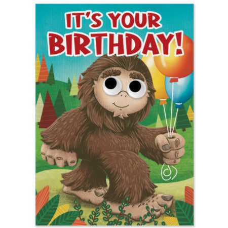 Greeting Card Birthday - Sasquatch - Treasure Island Toys