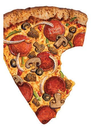 Greeting Card Birthday - Scratch N' Sniff Pizza