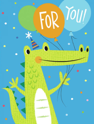 Greeting Card Enclosure - Alligator - Treasure Island Toys