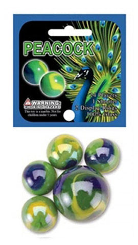 Mega Marbles - Peacock - Treasure Island Toys