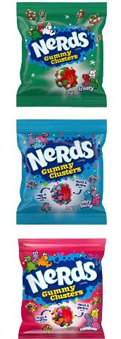 Wonka Nerds Gummy Clusters Holiday Treat Packs