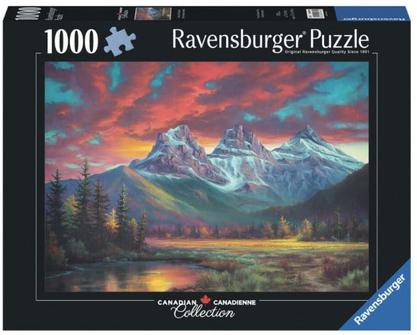 Ravensburger Puzzle Canadian Collection 1000 Piece, Alberta's Three Sisters - Treasure Island Toys