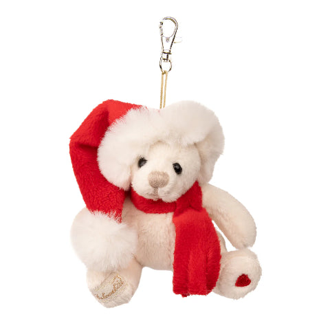 Bukowski Bears Bag Charm - Bernard Bear, White - Treasure Island Toys