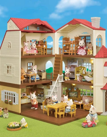 Calico Critters Gift House - Red Roof Grand Mansion - Treasure Island Toys