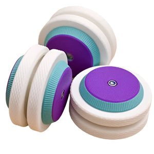 Layer Infinity Classic - White with Purple/Teal Caps