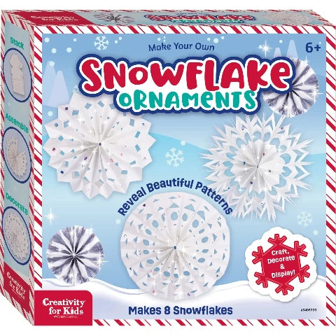Creativity for Kids Holiday Make Your Own Snowflaks Ornaments - Treasure Island Toys