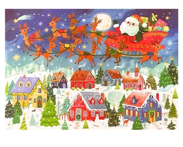 Crocodile Creek Puzzle Santa's Sleigh, 36 Piece - Treasure Island Toys