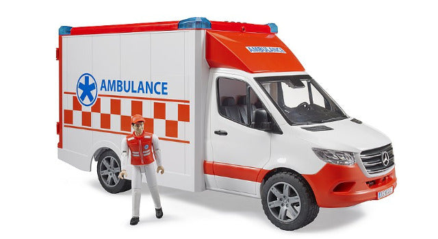 Bruder MB Sprinter Ambulance with Driver - Treasure Island Toys