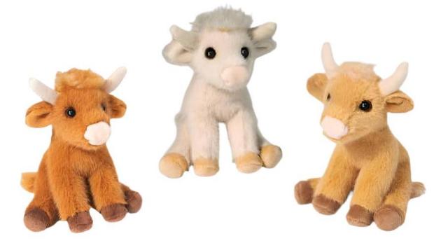 Douglas Cuddle Highland Cow, Mini - Treasure Island Toys