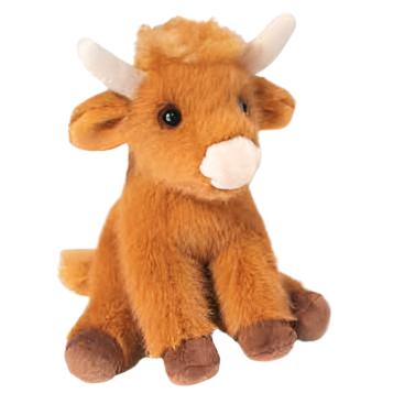 Douglas Cuddle Highland Cow, Mini - Treasure Island Toys