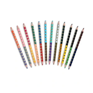 eeBoo Art Sun & Fawn Double-Sided Pencils - Treasure Island Toys