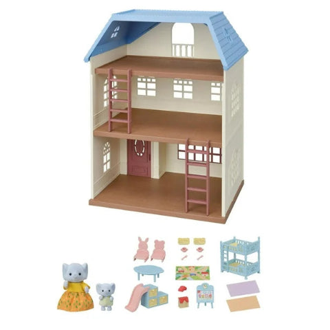 Calico Critters Gift House - Sky Blue Terrace - Treasure Island Toys