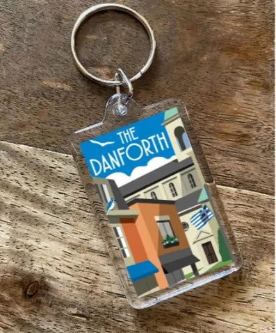 Locales Design Keychain - The Danforth - Treasure Island Toys